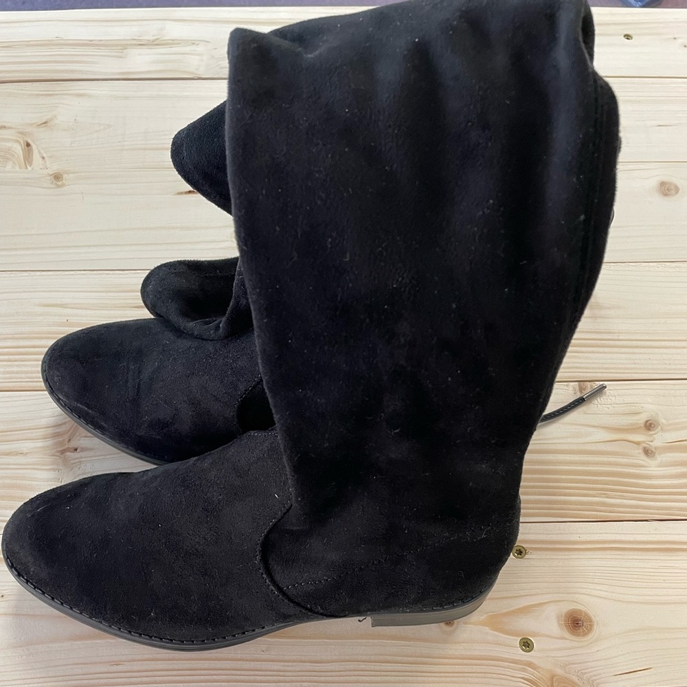 CIRCUS SAM EDELMAN BLACK SUEDE TALL 6